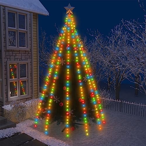 Générique Guirlande Lumineuse avec 500 LED Coloré 500 cm Int/Ext,Maison & Jardin,Luminaires,Guirlandes & Cordons Lumineux,Multicolore,0.72 KG,328899