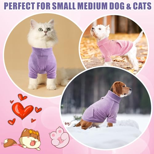 Mosukoirl Hundepullover Hund Hoodie Haustier Warme Mäntel Baumwolle Sweatshirts Hund Kleidung mit Tasche Welpe Pullover Hund Overall für kleine mittlere Hunde Katzen Teddy Chihuahua