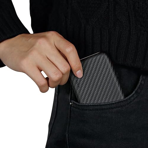 Miniatura 9 de MONOCARBON MagSafe-Paquete de baterías, funda de fibra de carbono para iPhone 15 Pro Max, funda con cargador MagSafe portátil para iPhone 14, 13,