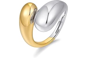 Two-Tone Stackable Rings for Women