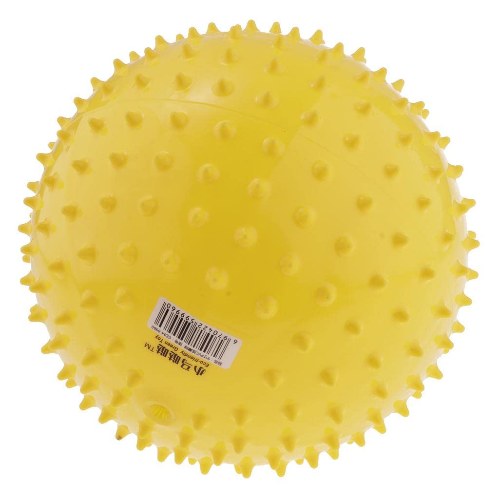 UJEAVETTE® 9 Inch Kids Knobby Bouncy Ball Spiky Sensory Ball for Yoga Massage Yellow (B0C2ZKZLDM) Amazon Price History, Amazon Price Tracker