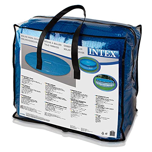 Intex Solar Cover Pool - Solarabdeckplane - Ø 549 cm - Für Easy Set und Frame Pool, Blau, 60x40x48 cm, 29025