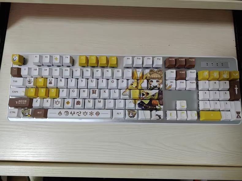 Amazon | 108キー キーキャップ 原神 周辺 げんしん PBT染め 昇華 OEM