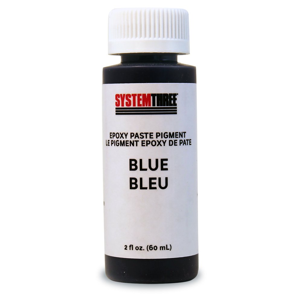 System Three 3203A04 Blue Paste Pigment Coating, 2 oz. Bottle