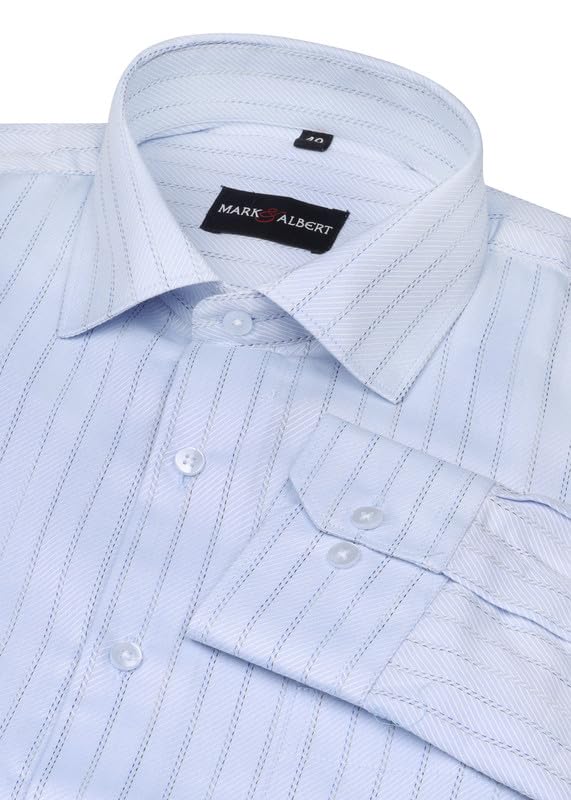 Image of Men's Striped Cotton Formal Shirt