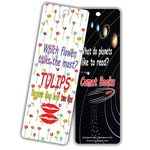 Fun Bookmarks For Kids (12 Pack)- Silly Jokes Series 1 Funny Hilarious Bookmarker Cards - Excellent Party Favors Teacher Classroom Reading Rewards And Incentive Gifts For Young Readers #TOP6