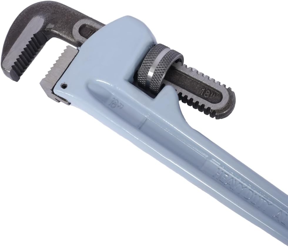 Beaunicorn Pipe Wrench Set Adjustable Wrench for Plumbing Tools, Self-Adjusting Wrench, Ideal for Water Pipes and Automotive Repairs, Easy to Carry and Hangable Design(Light Gray,14" 18" 24" inch)