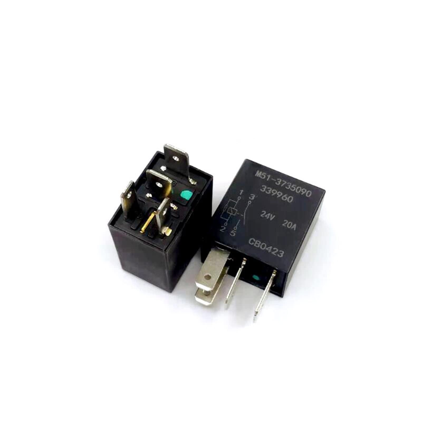 Relé M51 3735090 24VDC 24V 20A de 4 pines para componentes de control eléctrico 4