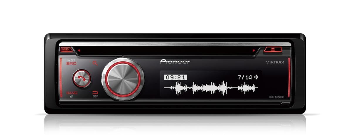 Pioneer DEH-X8700BT Car Stereo with Bluetooth, CD, USB and Aux-In