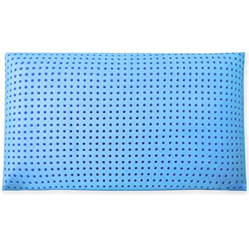 Poligino Almohada Cervical de Espuma con Memoria 42 x 72 x 13 CM, Maxima Transpirable, Hipoalergénica, antiácaros, Dispositivo Medico CLASSE I-Made in Italy Cover