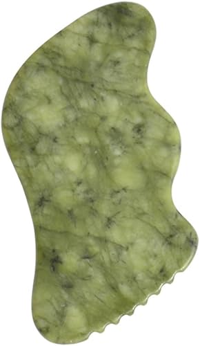 GLEAVI 3 unids Tabla de raspado herramienta facial Herramientas de masaje corporal Masajeadores de cuello raspador muscular Jade guasha herramienta