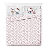 Jay Franco Sanrio Hello Kitty Queen Size Comforter Set - 7 Piece Red & Grey Bedding Includes Sheet Set & Pillow Covers - Super Soft Cozy Kawaii Bedding #5
