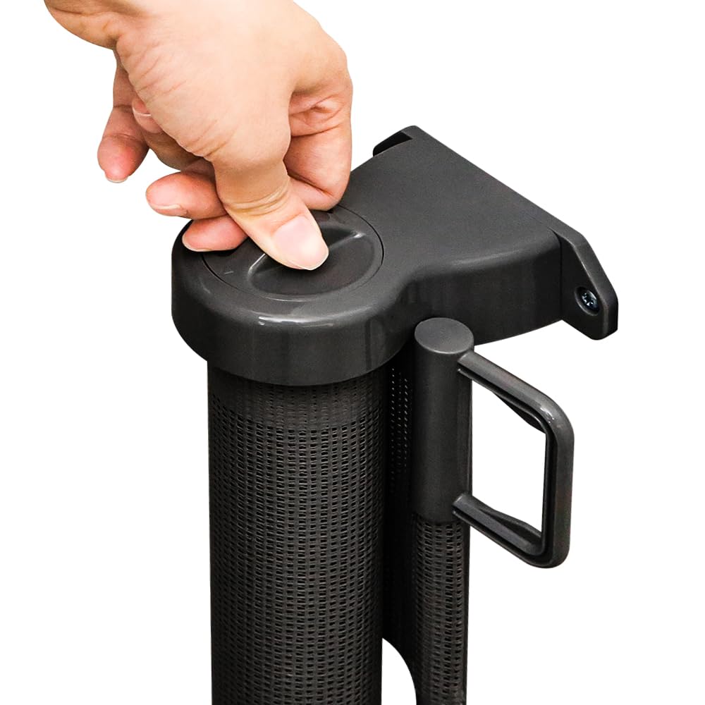 Cancello Barriera Sicurezza Griglia Espandibile per Porte, Cancelletto per Bambini Estensibile, 0-180 cm Scale e Corridoi, Uso Interni ed Esterni, 86 * 180 cm-nero