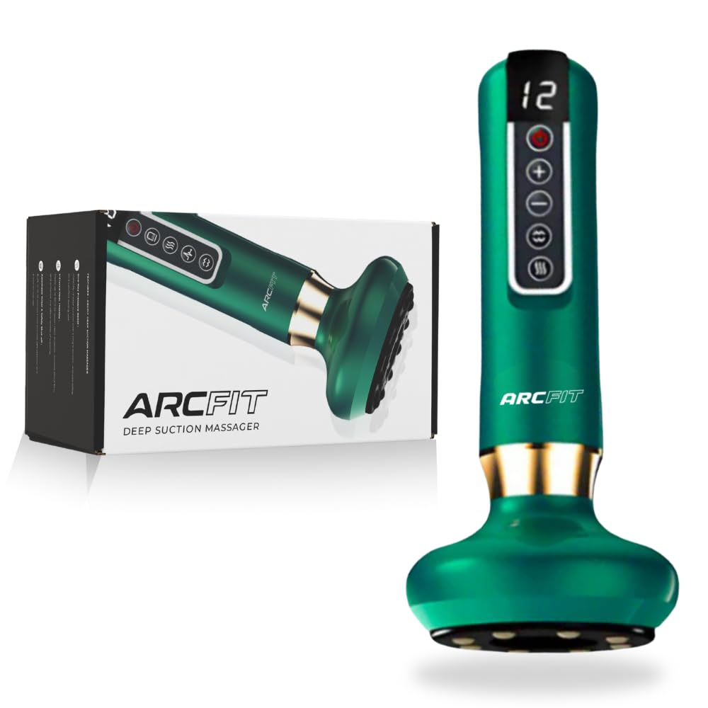ARCFIT Deep Anti-Cellulite Suction Cordless Massager | Electric Vacuum Cupping | Heat Therapy | Portable Slimming Device for Women & Men-image-15