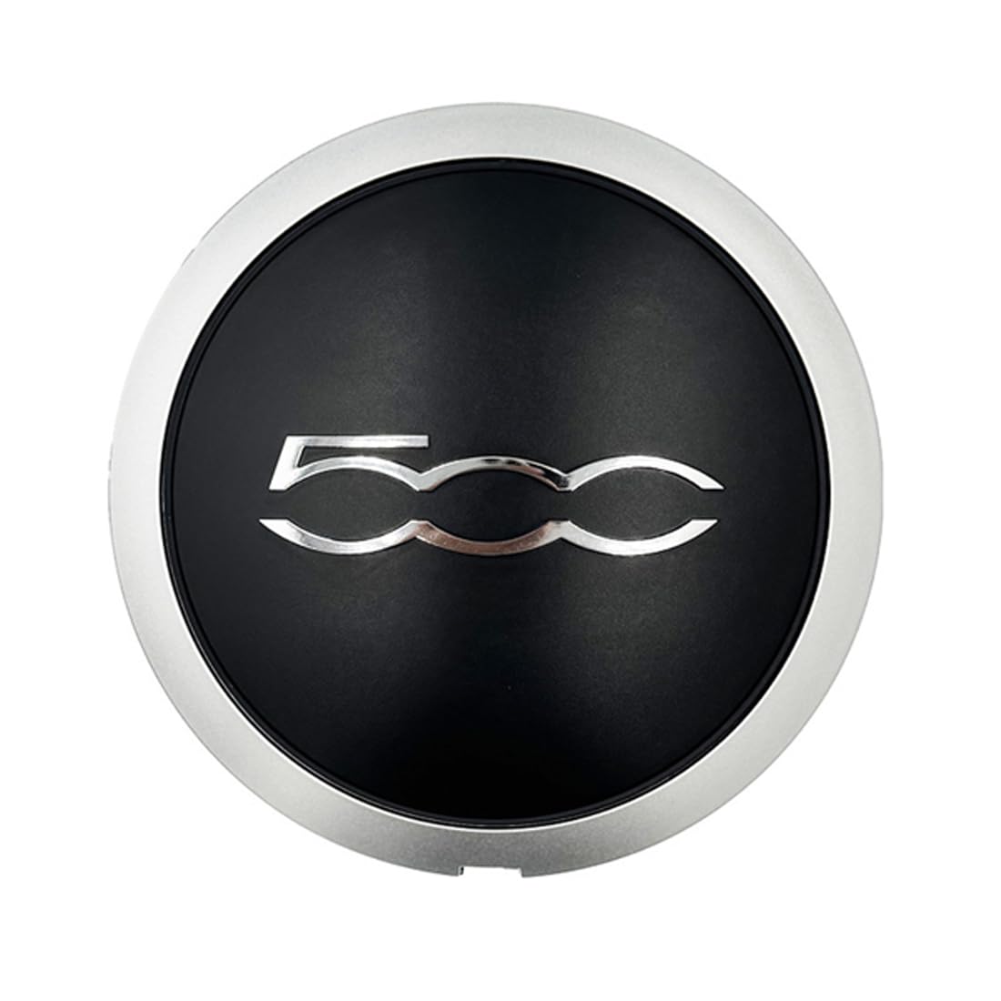 1Pz Coprimozzo per Ruota Auto,per 500 Copri Ruota Hup Trim,Accessori Di Aggiornamento per Il Lifting Del Copriruota Centrale Esterno Dell'auto Sostituzione per 500 51884863/51939747/68078419AC