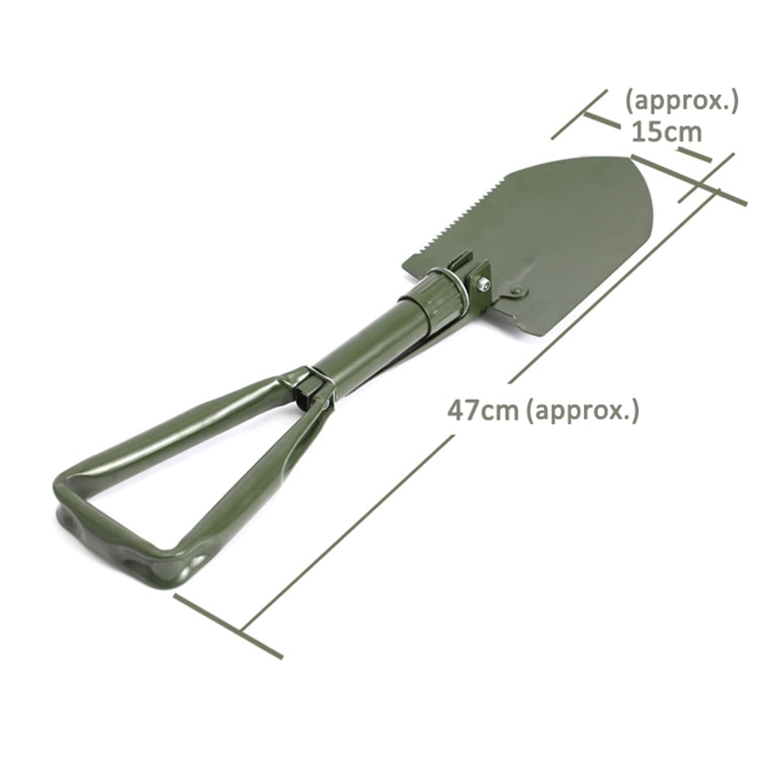 SENRISE Multi-Function Folding Survival Camping Shovel, Portable Pickaxe with Carrying Pouch for Gardening, Off Road, Hunting, Car Emergency