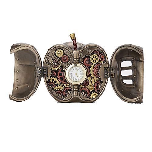 Veronese Design Steampunk Mechanicus - Reloj de manzana (3,5 pulgadas, acabado en bronce envejecido)
