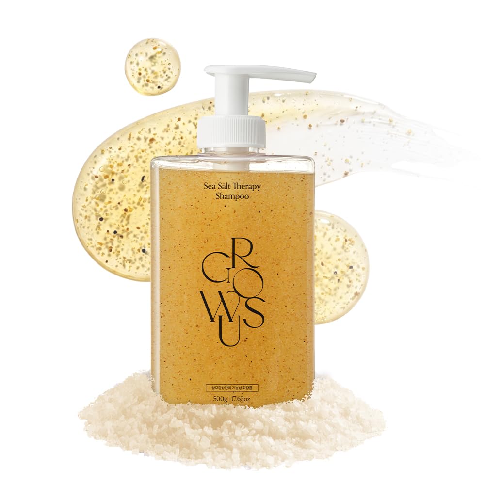 GROWUS - Shampoo Terapeutico con Sale Marino, Shampoo Chiarificante: Rimuove l'Accumulo di Prodotto, Sporco e Grasso, 16,9 fl.oz.