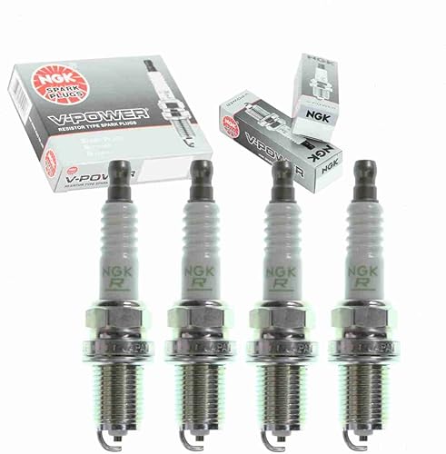 Bujías NGK V-Power de 4 piezas compatibles con Suzuki Esteem 1.6L 1.8L L4 1999-2002