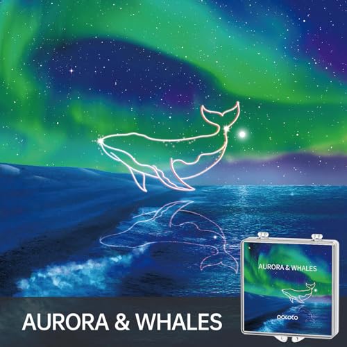 Image of Realistic Discs Aurora and Deep Sea - Discs for POCOCO Galaxy Lite Star Projector Home Planetarium, 5k Ultra HD, 6 Pieces (Aurora and Deep Sea - 6 Discs without Projector)
