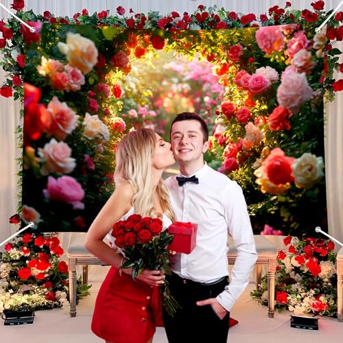 Fondo Fotográfico Arco de Flores 72 x 43 Pulgadas miniatura 3