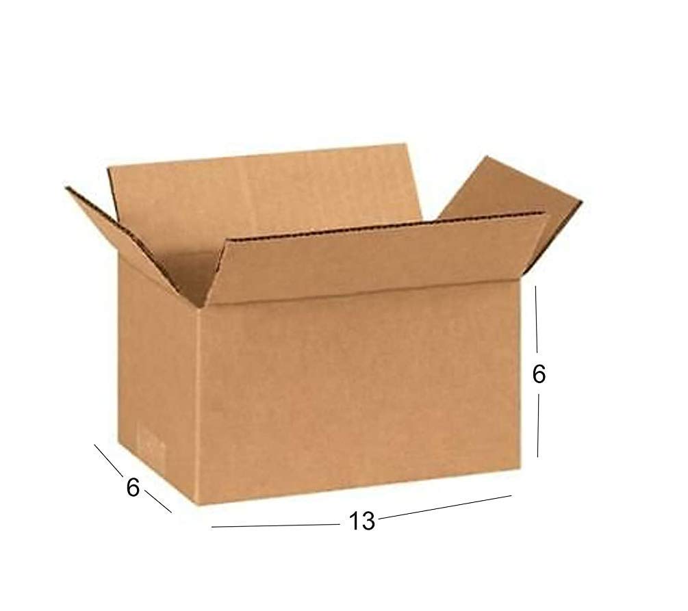 JIA INDUSTRIES Corrugated Brown Square Box 3 Ply_Size: 13X8X7 Inch (Pack of 25, Brown)
