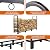 zukakii 4FT Firewood Rack Outdoor, Heavy Duty Adjustable Metal Firewood Log Holder Wood Pile Stacker Lumber Organizer for Fireplace Wood Storage Outdoor Indoor