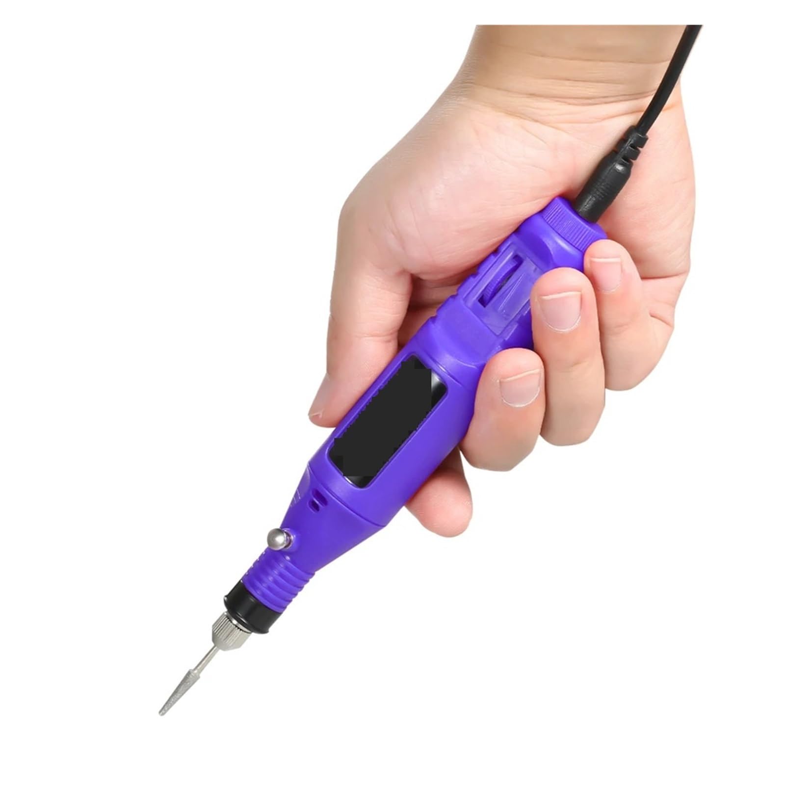 Zestaw NarzęDzi Do Grawerowania Elektryczna Miniszlifierka Do Rzeźbienia W Metalowym Drewnie Narzędzie Do Grawerowania Szkła Elektryczna Szlifierka Grawerująca Elektronarzędzie(Purple)