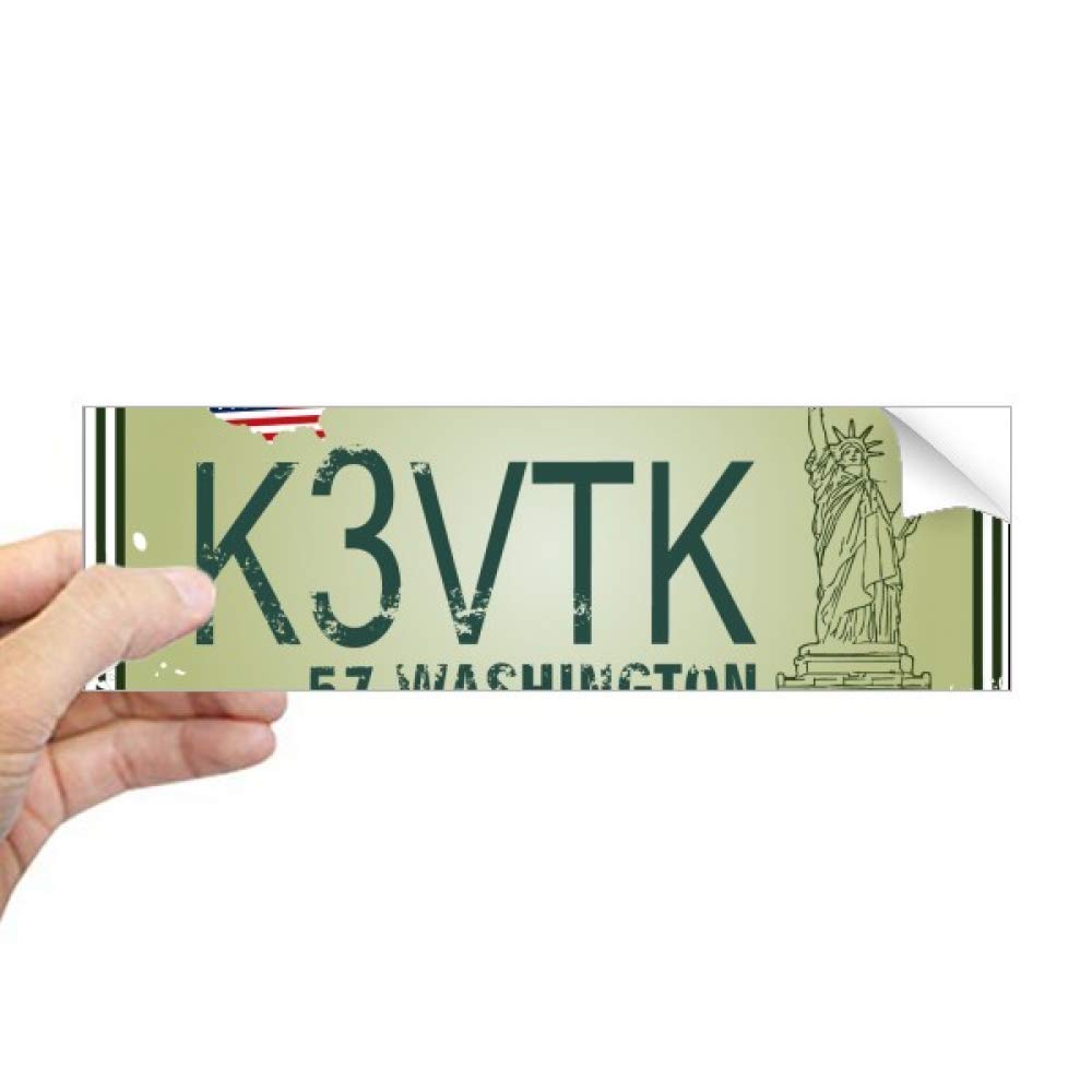 Autocollant rectangulaire de voiture USA numéro pour fenêtre sticker vitrage américain