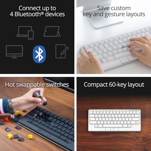 Image of HHKB - Happy Hacking Keyboard Studio (Wireless, Bluetooth, Wired, USB, Silent, Mac, Windows, Snow, Printed)