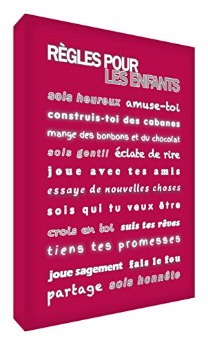 Toile sur cadre mural règles pour les enfants style moderne