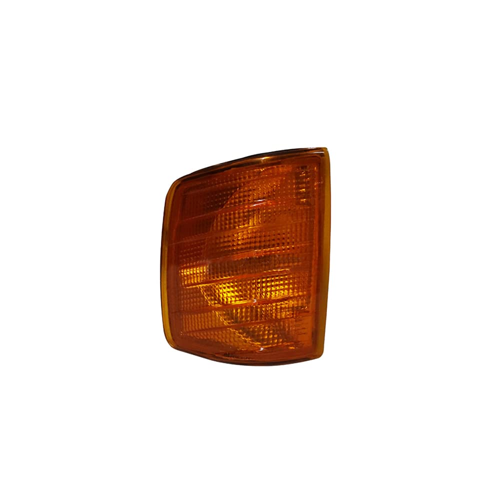 Riloer 1 par de cubiertas de luces de giro de coche para M-ercedes B-enz W201 E200 E220 E230 E280 E320 1982-1993, carcasa de luces de esquina amarillas sin bombillas