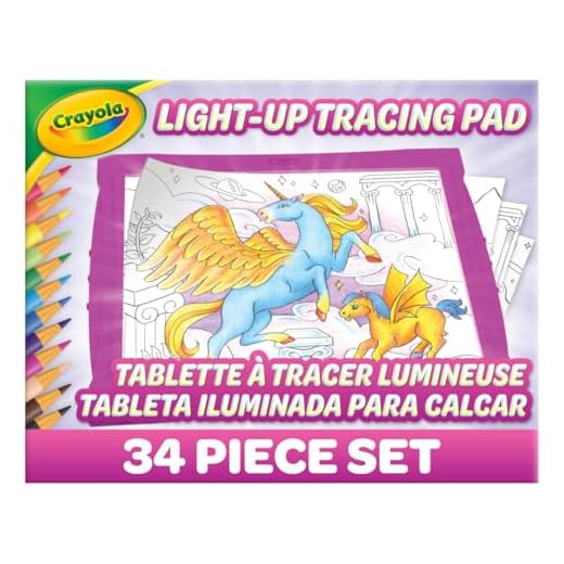 Crayola Light Up Tracing Pad Pink, Toys for Girls & Boys, Gift for Kids, Age 6+