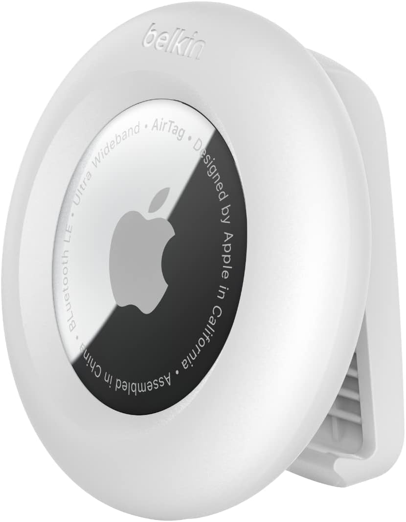 Belkin Apple AirTag Secure Holder with Clip - AirTag Holder - Durable ...