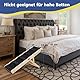 IPETBA Hundrampe Sofa, Bett für Kleine Hunde, Hundrampe Auto Klappbar; Hundetreppe für Kleine Hunde Bett Sofa, Hundetreppe Auto Klappbar, Fellbengel 53 cm Hoch, Black(bis zu 20 kg)