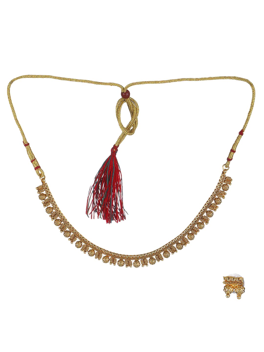 Juego de joyas chapadas en oro DMZ-2536 con base de latón de alta joyería 7