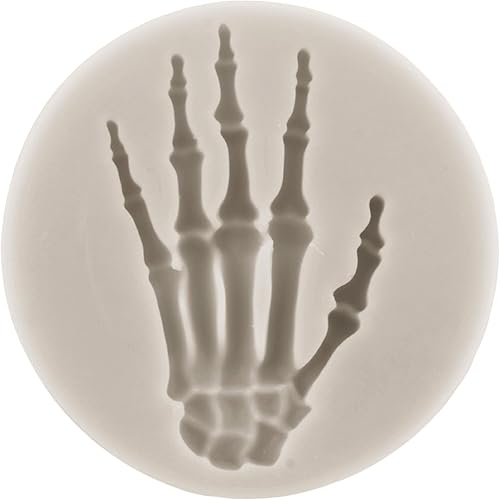 Miniatura 9 de MYPRACS Molde de silicona para Halloween, bruja, fantasma, cráneo, araña, mano, fondant, molde para decoración de pasteles de Halloween, decoración