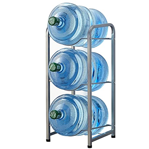 Présentoir de rangement pour bouteilles d'eau 5 gallons étagère verte en métal