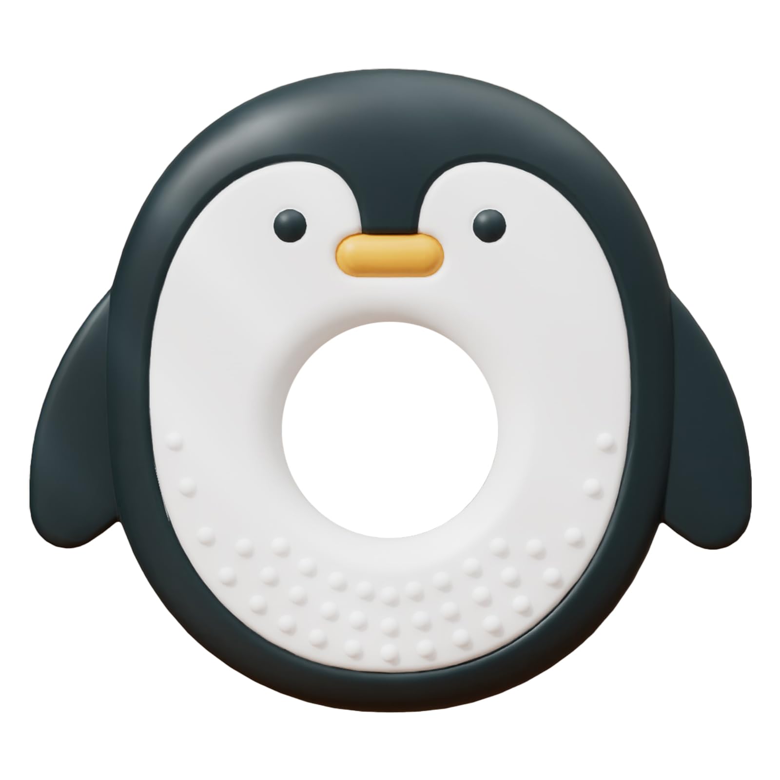 Baby Teething Toys for 0-6 Months, Silicone Penguin Teethers for 3-12 Months, BPA Free