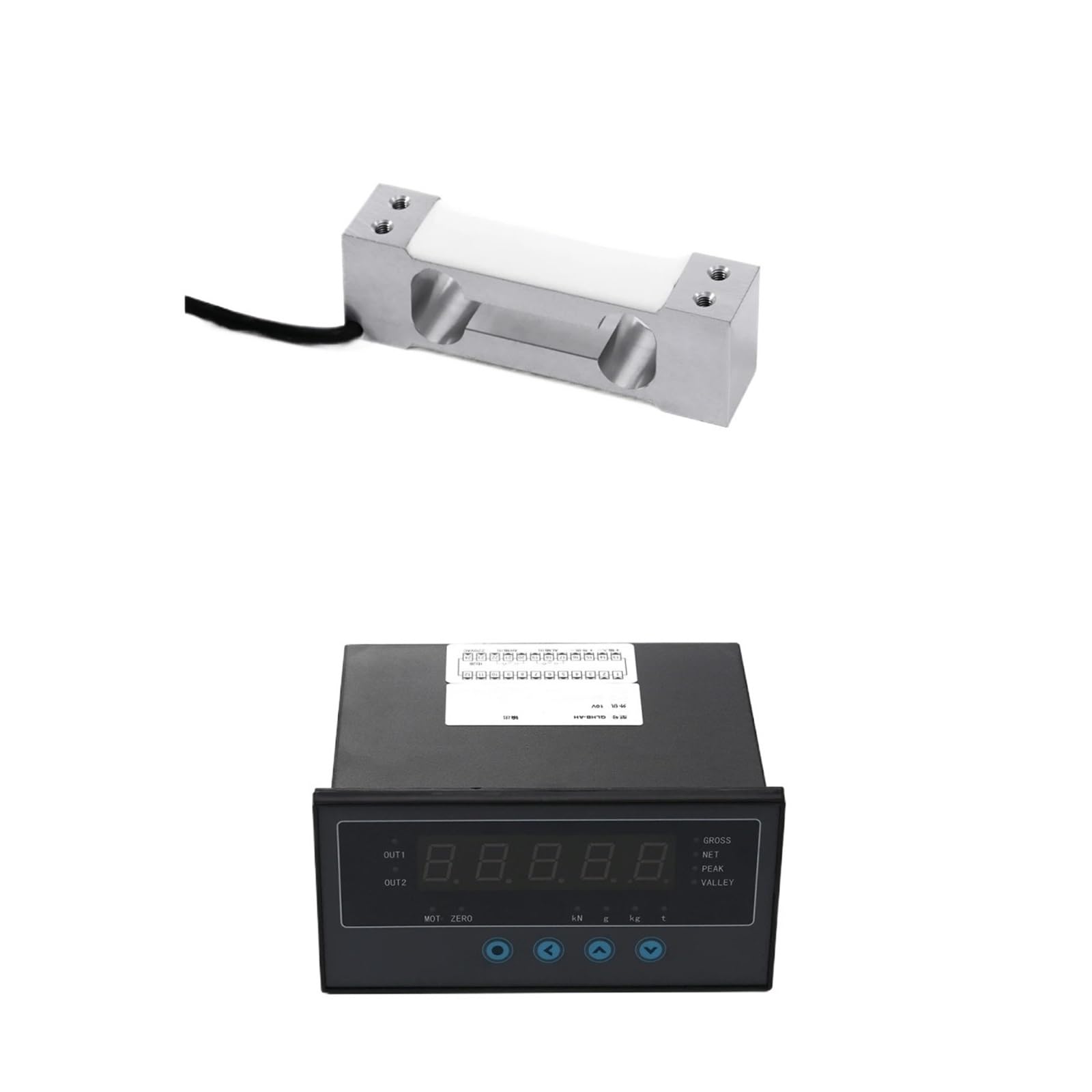 JJHQOKYNA Load Cell Sensor with Indicator Display Test Tension Compression and Weight Pressure Sensors Pull 5KG 10KG 20KG(10KG and Indicator)