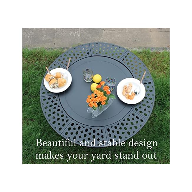 OutVue 36 Inch Fire Pit with 2 Grills, Wood Burning Fire Pits for Outside with Lid, Round Waterproof Cover, BBQ 3 in 1