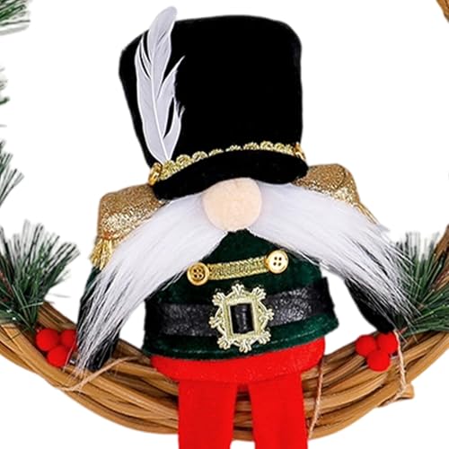 ZEPFJHE Corona interactiva de día festivo que incluye relleno de figura de soldado de algodón para padres e hijos, actividades de manualidades de temporada, fácil de colgar, decoración de puerta