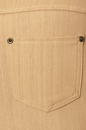 Image of Leggings Depot Women's Cotton Blend Stretch Pull-on Jeggings Casual Pants with Pockets (Available in Plus Size)