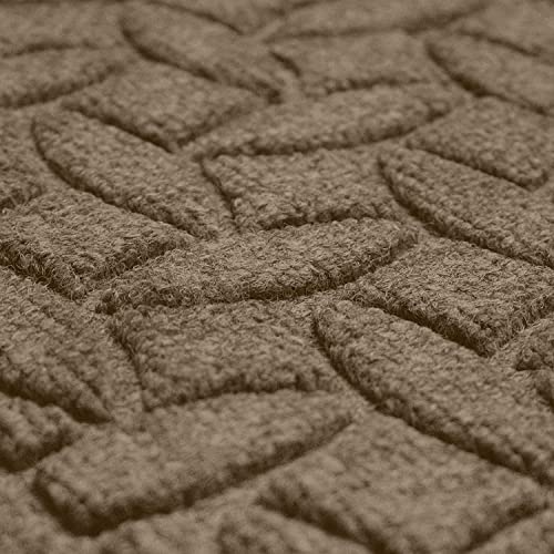 WaterHog Durable Entryway Door Mat - Indoor/Outdoor, Slip Resistant, Low Profile, Water-Trapping Floor Covering for Front Door, House Entrance, Easy to Clean, Ellipse Collection, Khaki/Camel, 2' x 5' - Thumbnail 5