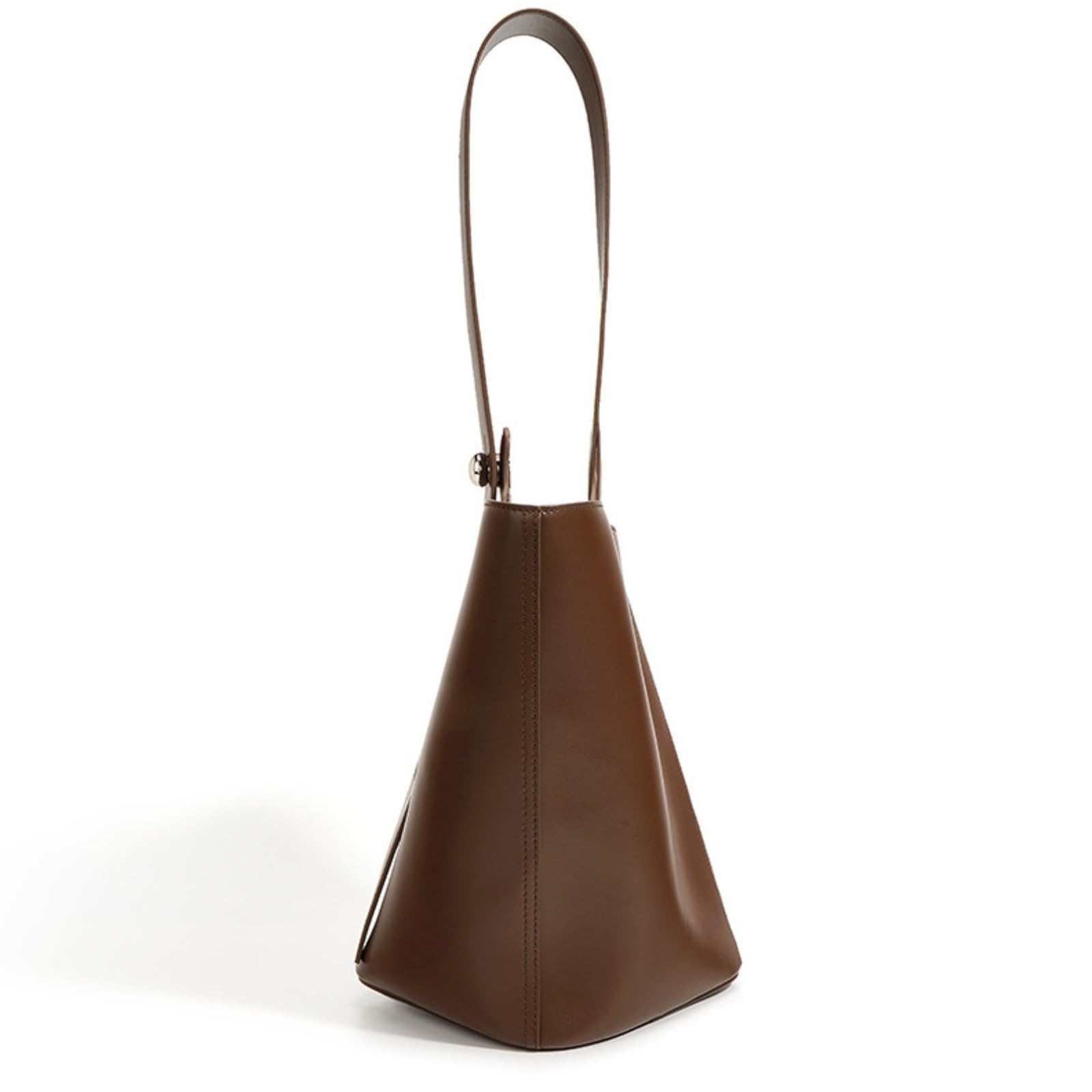 Bolso De Mano Bolso De Mano Tipo Cubo Cuero Gran Capacidad For Salidas Informales Mujer