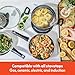 bella Cookware Set with Glass Lids with Nonstick, PFOA Free and Scratch Resistant Surface, Aluminum Bakeware, Pots and Pans, Storage Bowls & Utensils, Compatible with All Stovetops, 21 Piece, Gray