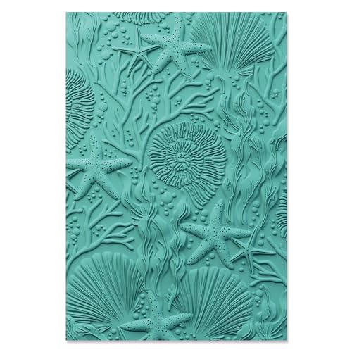 Sizzix 3-D Textured Impressions Embossing Folder Under The Sea by Kath Breen, One Size, Multicolor