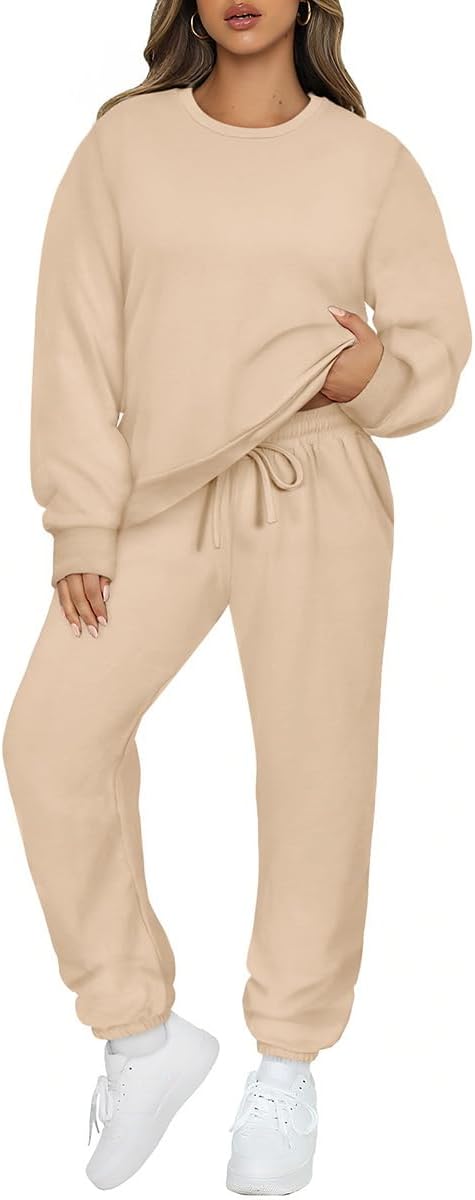 CARCOS Plus Size 2 Piece Outfits for Women Tie Dye Fall Sets for Womens Winter Lounge Set Track Suits Jogger Sets XL-5XL