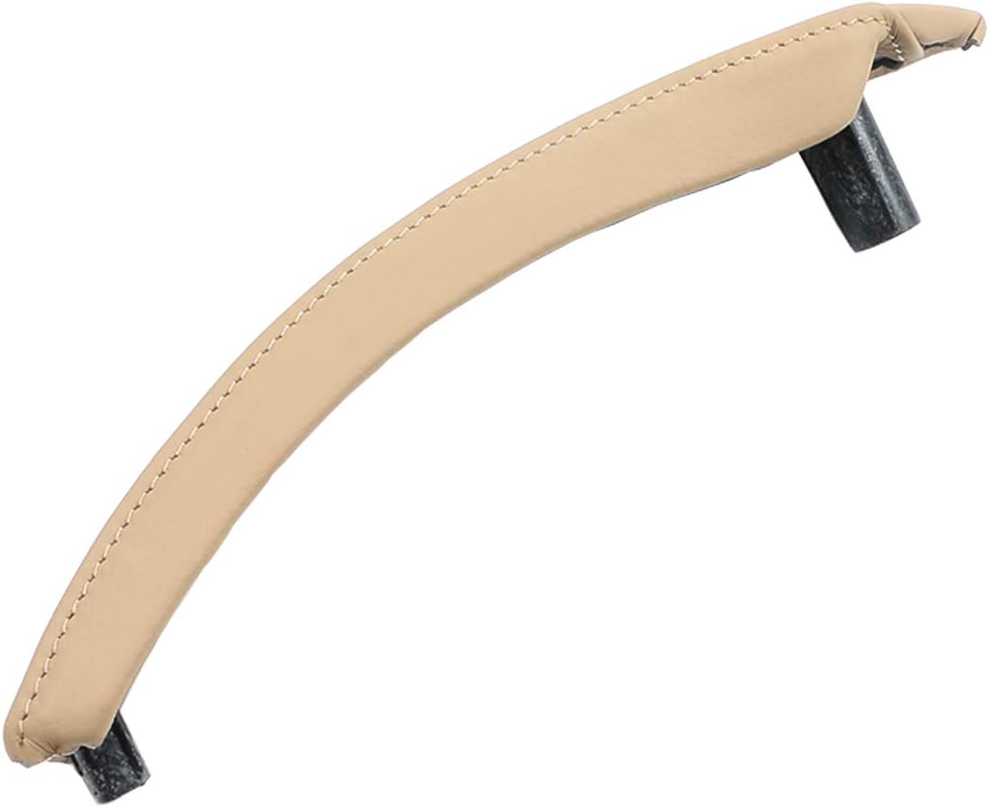 Jaronx for BMW X5 X6 Genuine Leather Door Handle Outer Cover Replacement, Door Handle Leather Cover for Passenger Side/Right Side Inner Panel (Fits:BMW X5 E70/E70 LCI and X6 E71/E72)