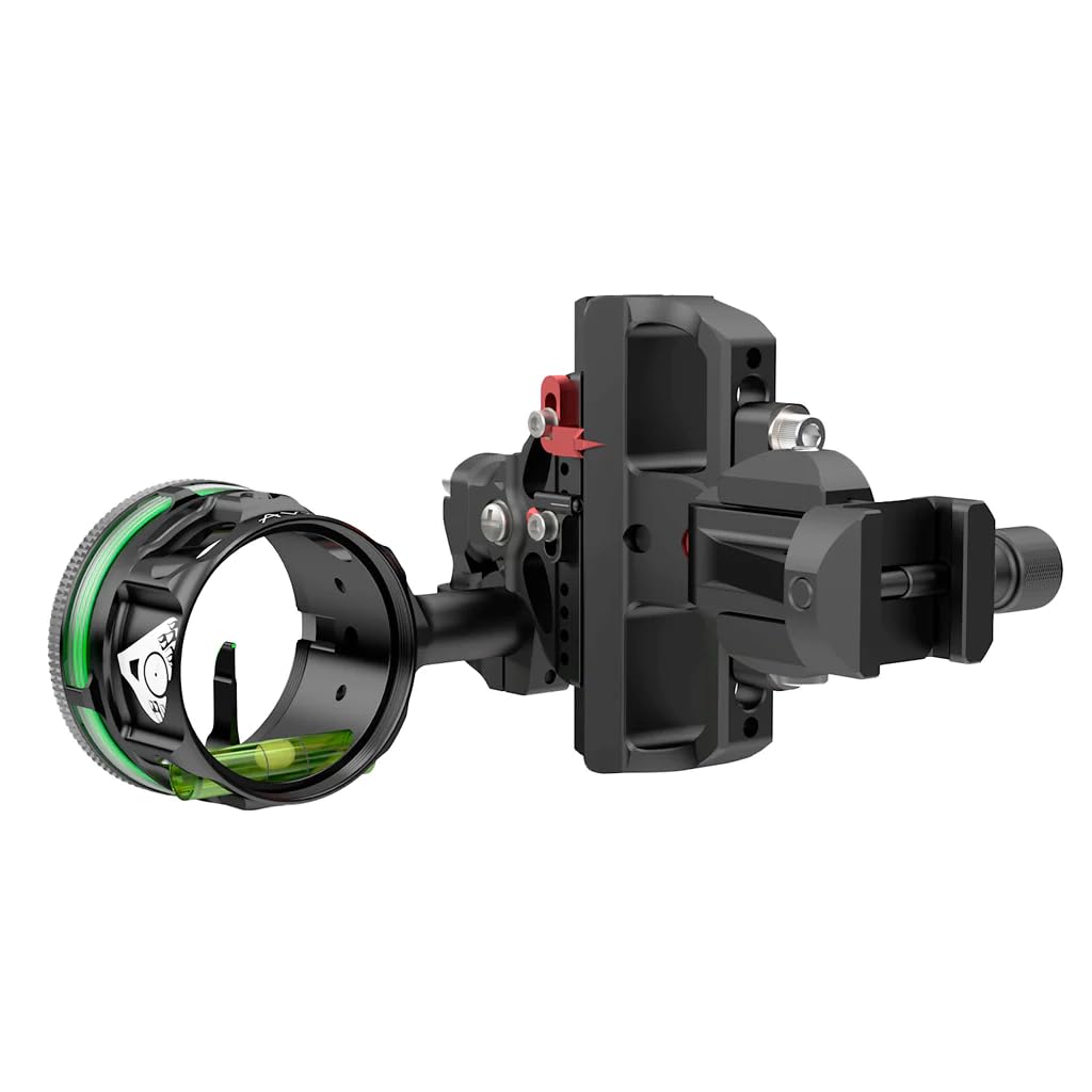 TRU Ball AccuTouch Plus Slider Sight - Picatinny Mount - AccuView AVX-31 Scope with T Connector, Rheostat Cover, Torque Indicator, Crosshair - Single Pin - .019 Green Fiber - Black Sight